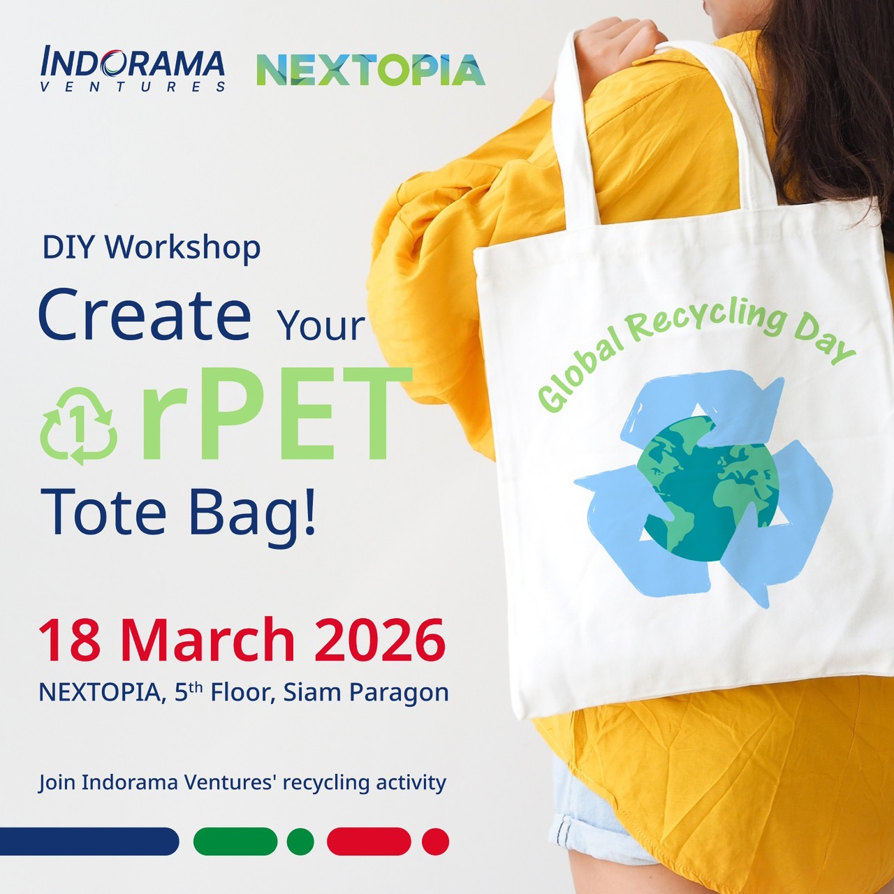 สยามพิวรรธน์ ผนึกกำลัง อินโดรามา เวนเจอร์สขับเคลื่อนพลังรีไซเคิล เนื่องในวัน Global Recycling Day ชวนทุกคน Co-create for a Better World เปลี่ยน “ขยะ” ให้เป็น “พลังแห่งการสร้างสรรค์”